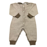 BARCELLINO tutina manica lunga in maglia Beige per Neonato 105301 BEIGE BARCELLINO