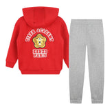 KENZO completo 2pz felpa-pantalone bicolore con stampa Grigio per Bambino K60817 GRIGIO KENZO