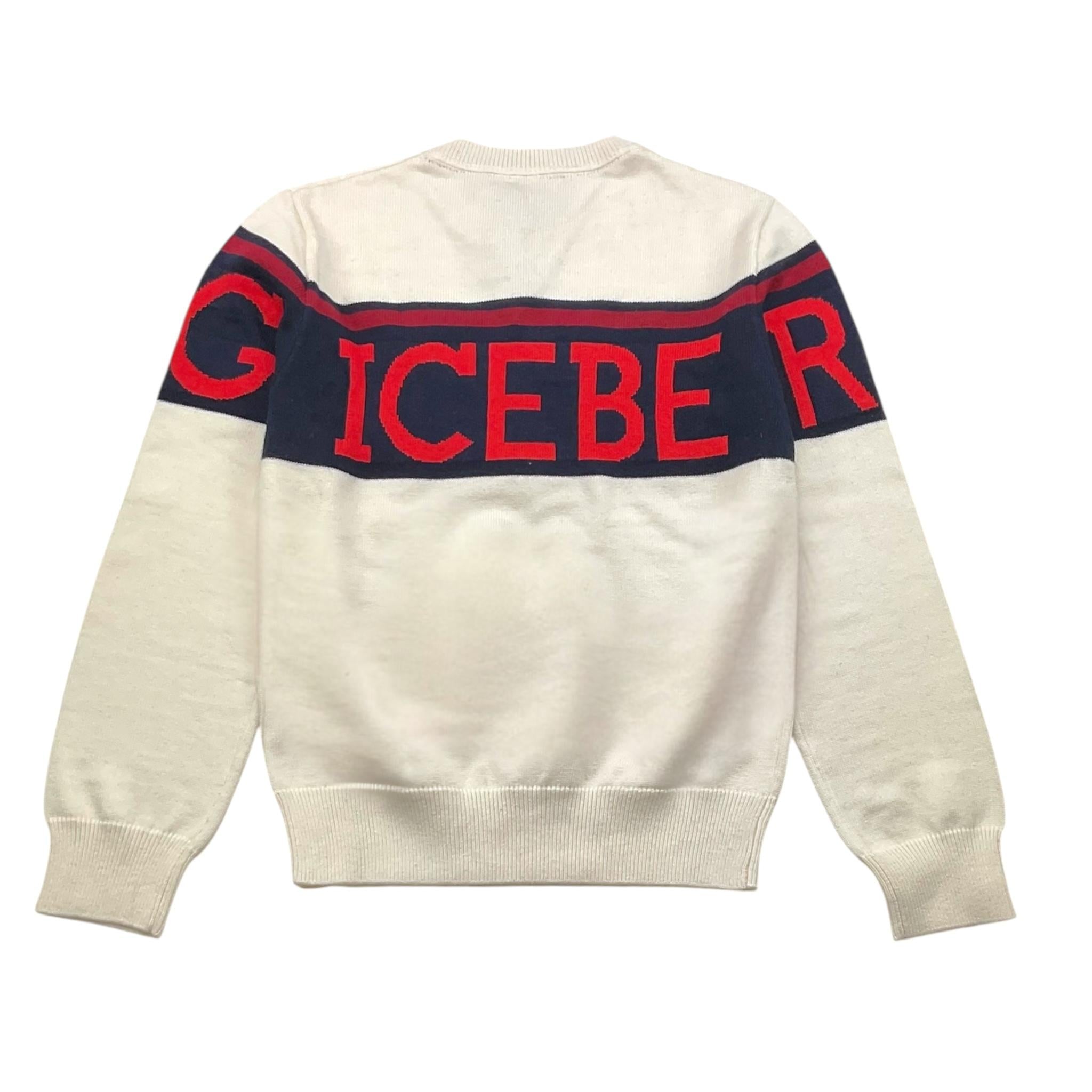 ICEBERG maglie girocollo tinta unita con logo Bianco per Bambino MGICE5308JX BIANCO ICEBERG