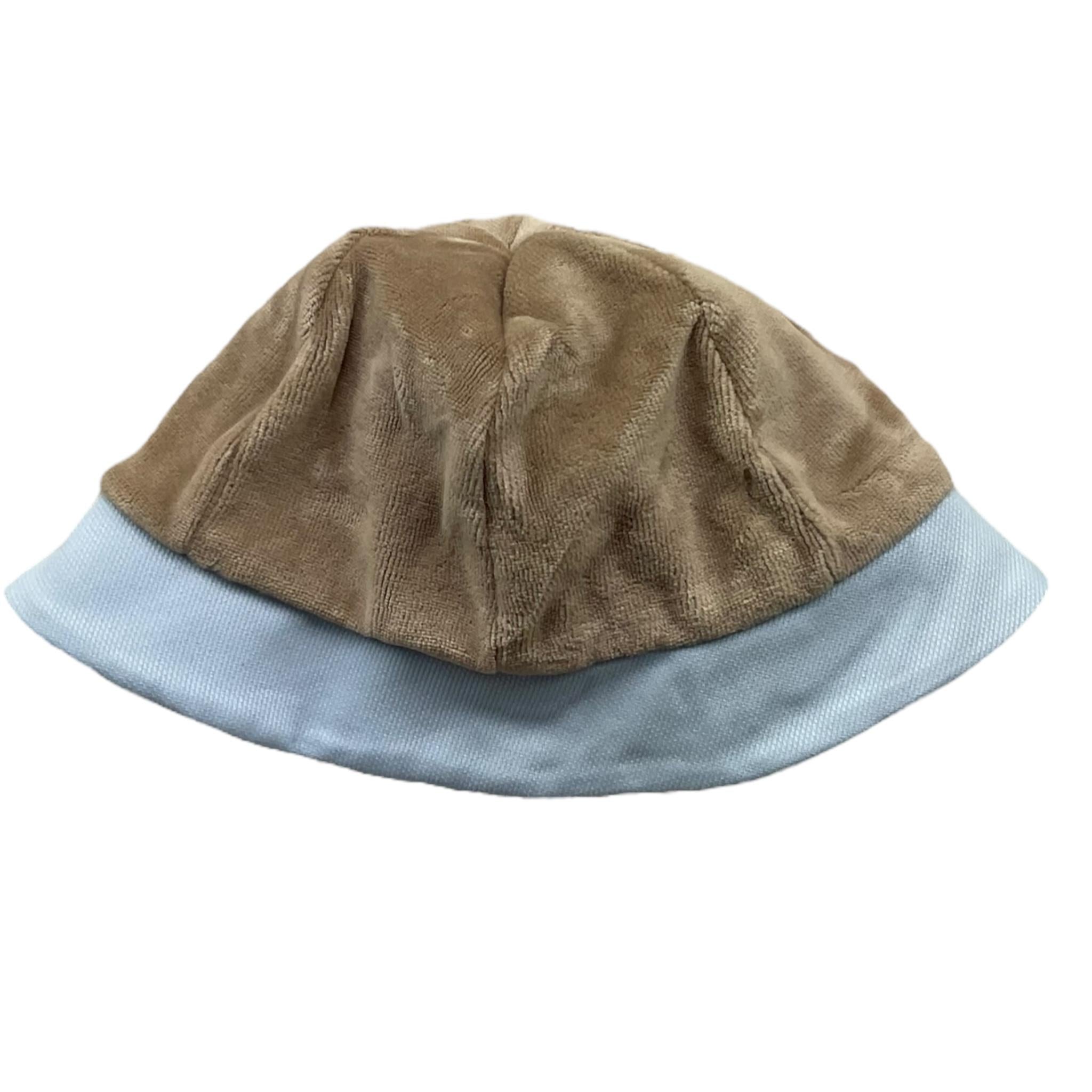 LA STUPENDERIA cappello tinta unita in velluto Marrone per Neonato TBCP57 MARRONE LA STUPENDERIA