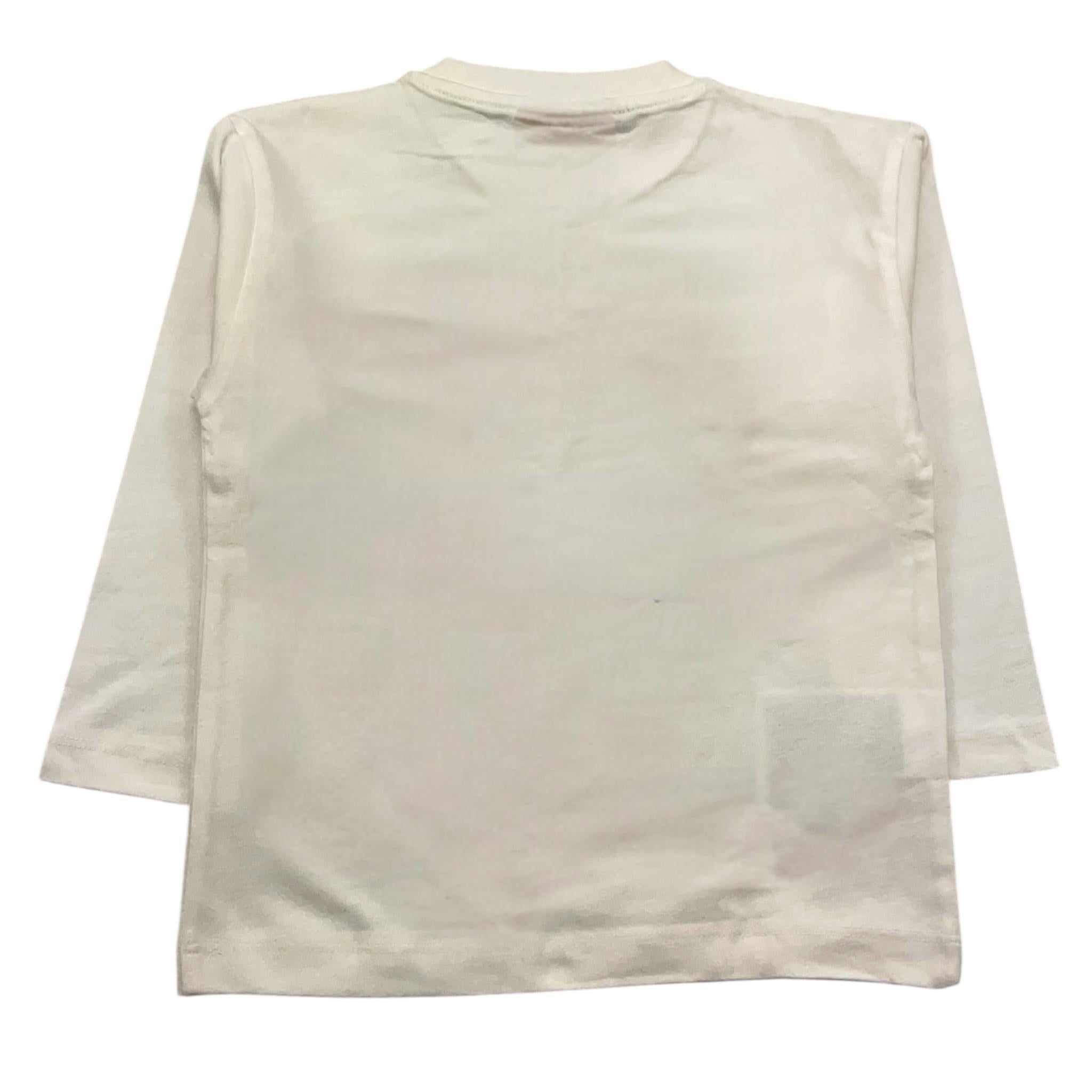 MAYORAL shirt girocollo tinta unita con stampa Bianco per Neonato 4043N BIANCO MAYORAL