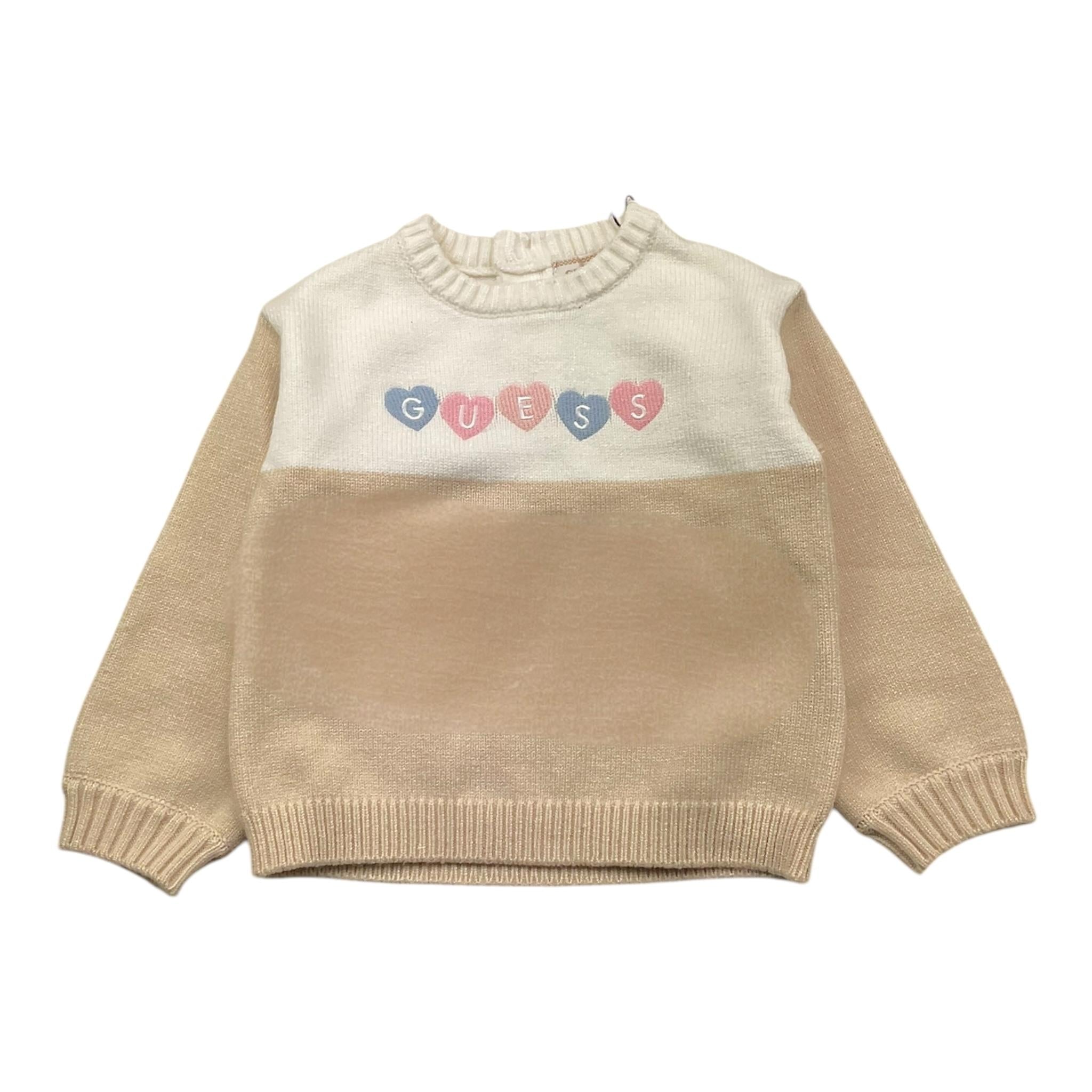 GUESS completo 2 pezzi maglia-pantalone tinta unita Beige per Neonata A4BG17Z3GS0 BEIGE GUESS