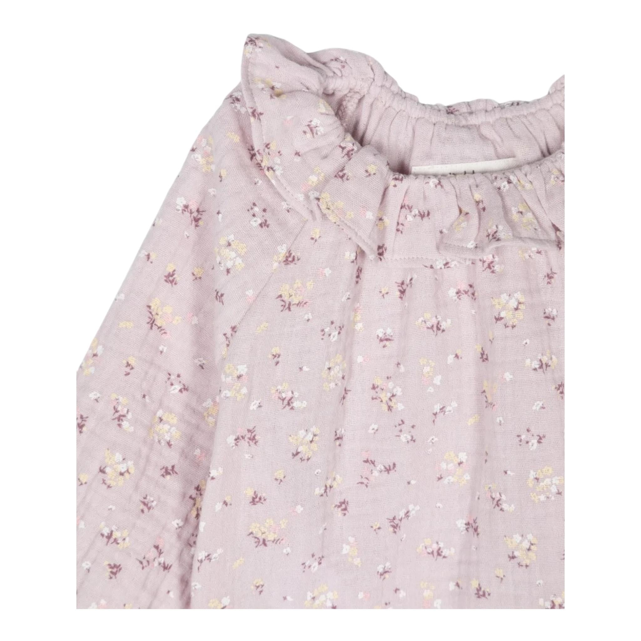 TEDDY E MINOU camicia manical unga tinta unita fantaisa floreale Rosa per Bambina I24CI004C4126XJ ROSA TEDDY E MINOU