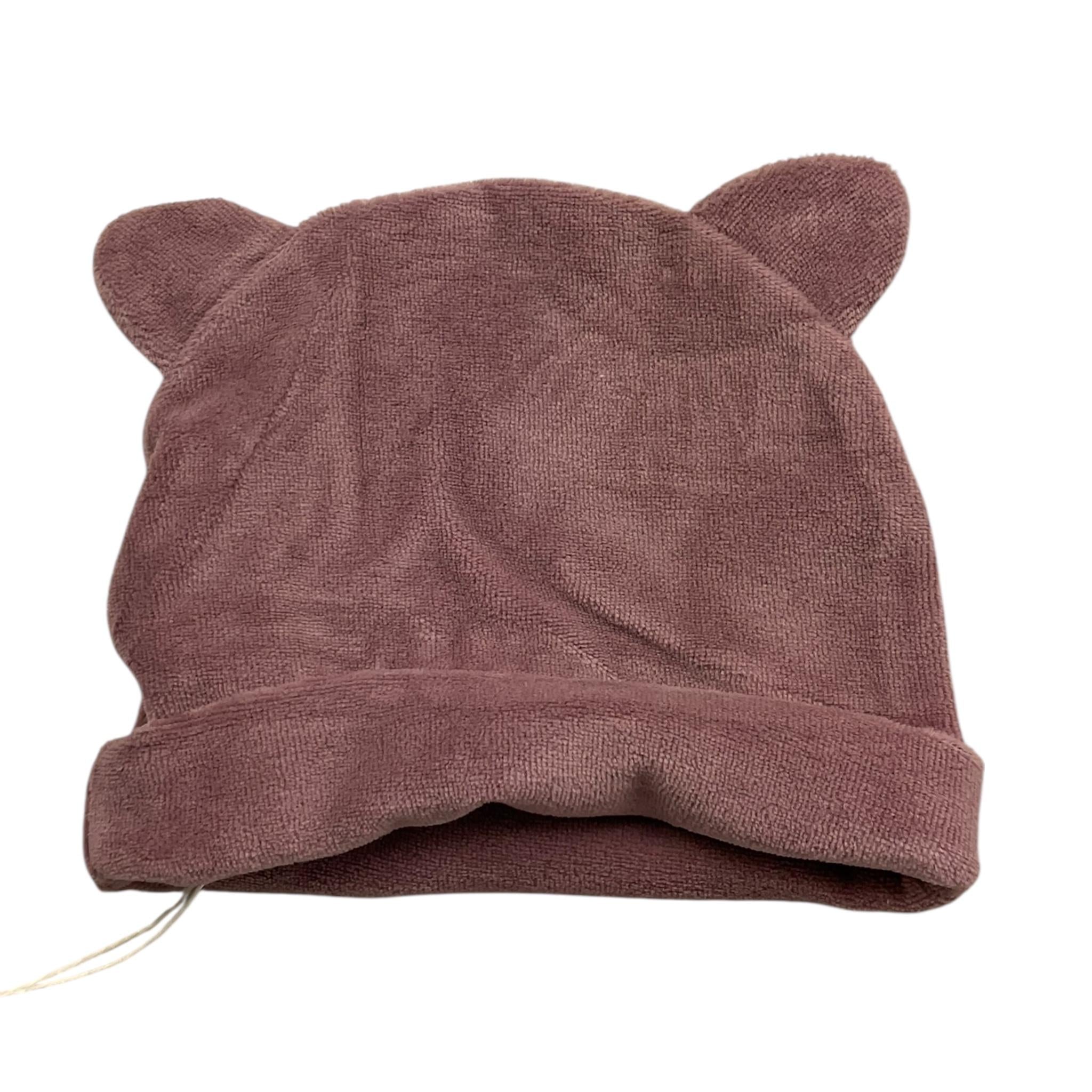 TEDDY E MINOU cappello tinta unita in camoscio Rosa per Neonata I24AC001M01377 ROSA TEDDY E MINOU