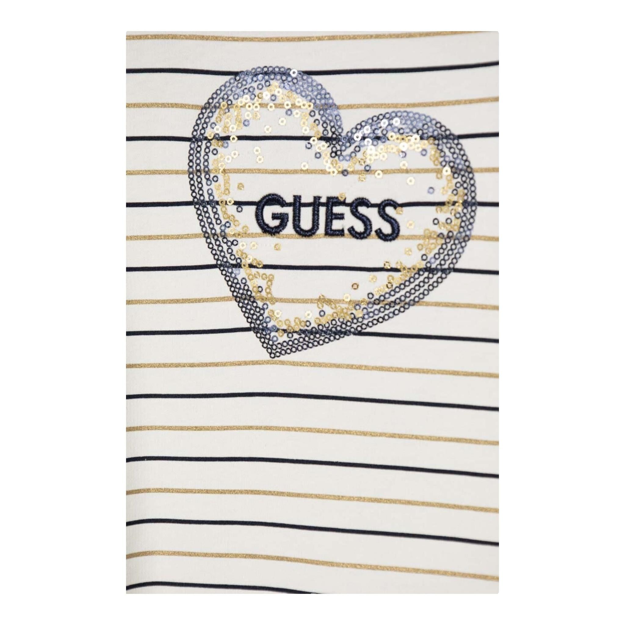 GUESS completo 2 pezzi shirt-pantalone Panna/blu per Bambina K4YG06KN04J PANNA/BLU GUESS