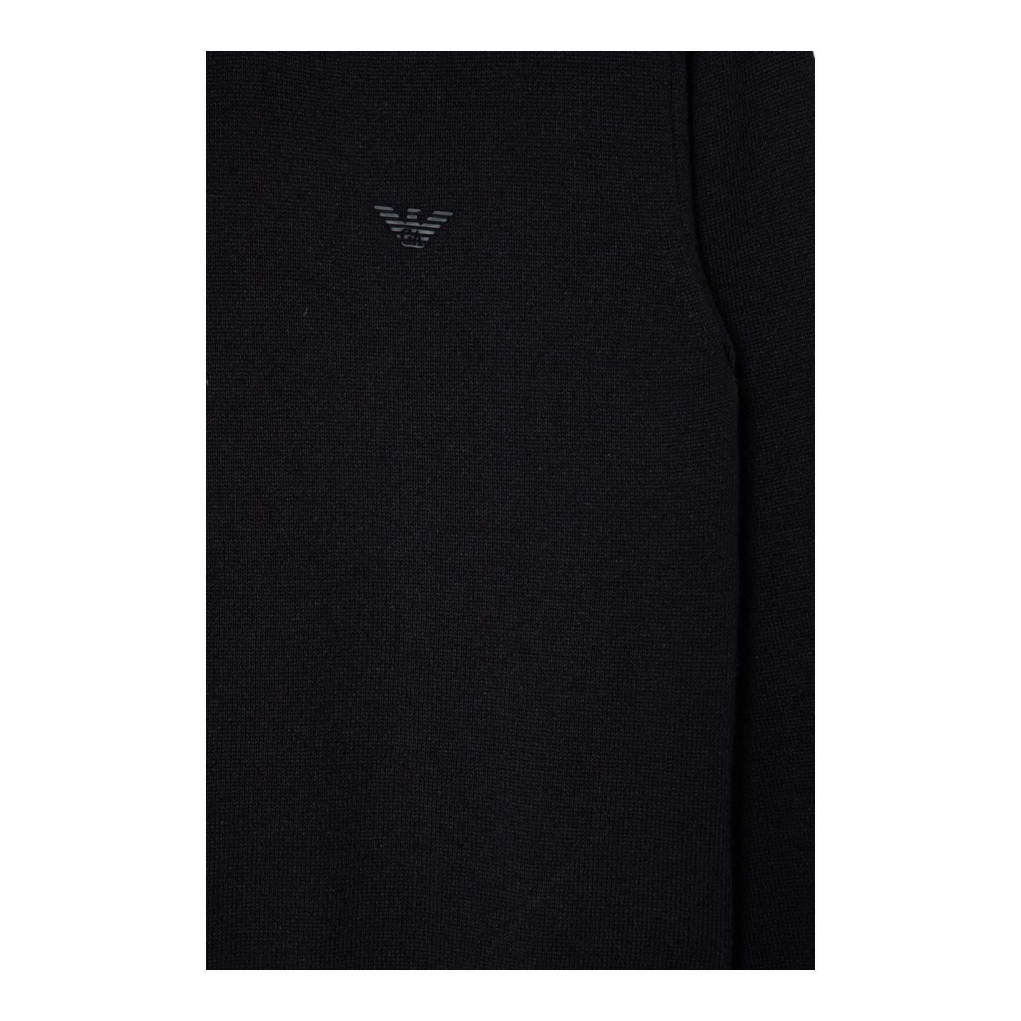 EMPORIO ARMANI maglia girocollo tinta unita con logo Blu per Bambino 8N4MA1 BLU EMPORIO ARMANI