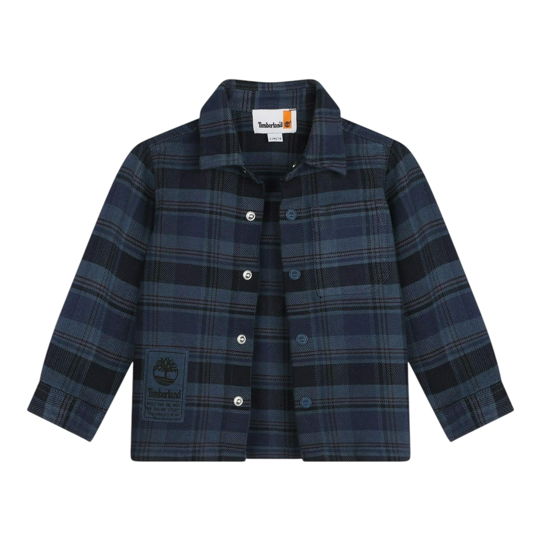 TOMMY HILFIGER camicia manica lunga fantasia quadri Blu per Neonato T60256X BLU TOMMY HILFIGER