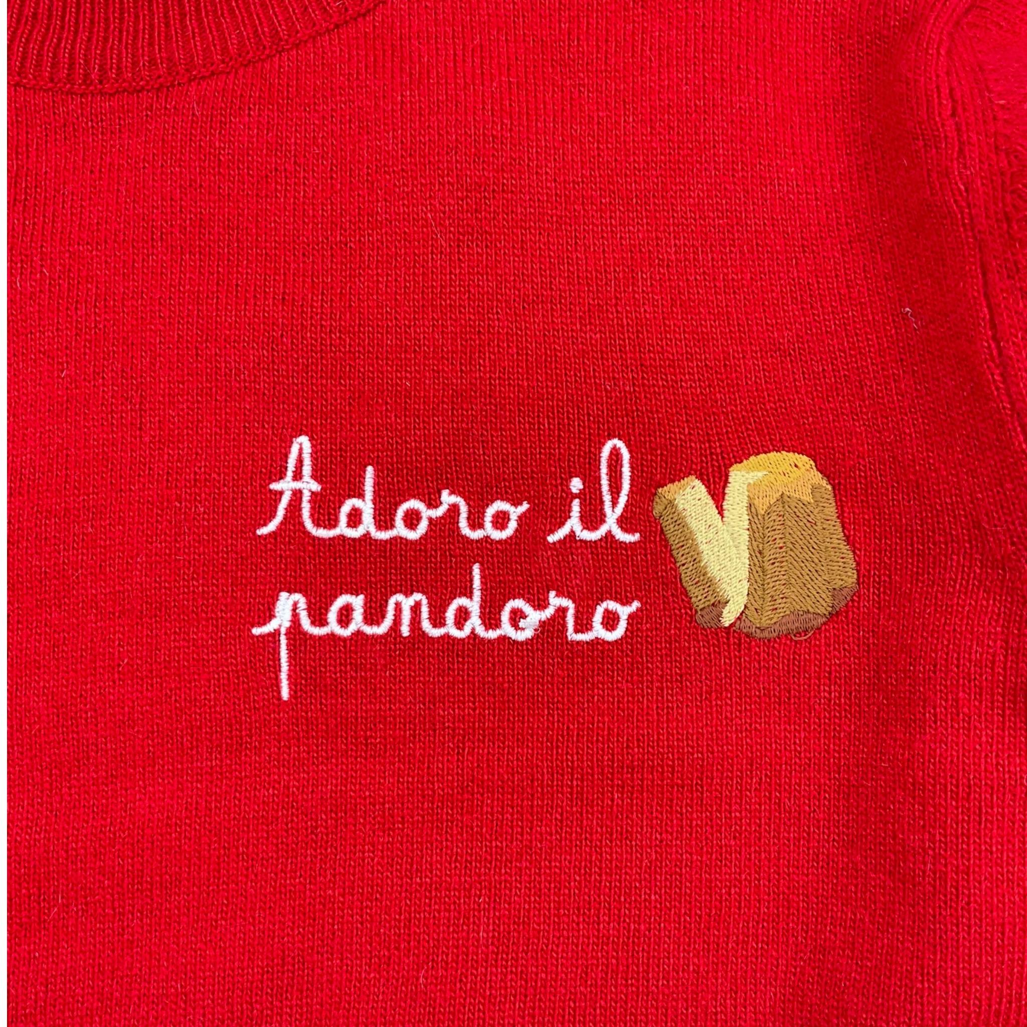 SAINT BARTH maglia tinta unita con stampa Rosso per Bambino PRC0016 ROSSO SAINT BARTH
