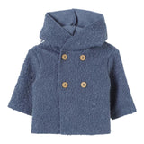 TEDDY E MINOU cardigan tinta unita con cappuccio Blu per Bambino I24CN016PE027 BLU TEDDY E MINOU