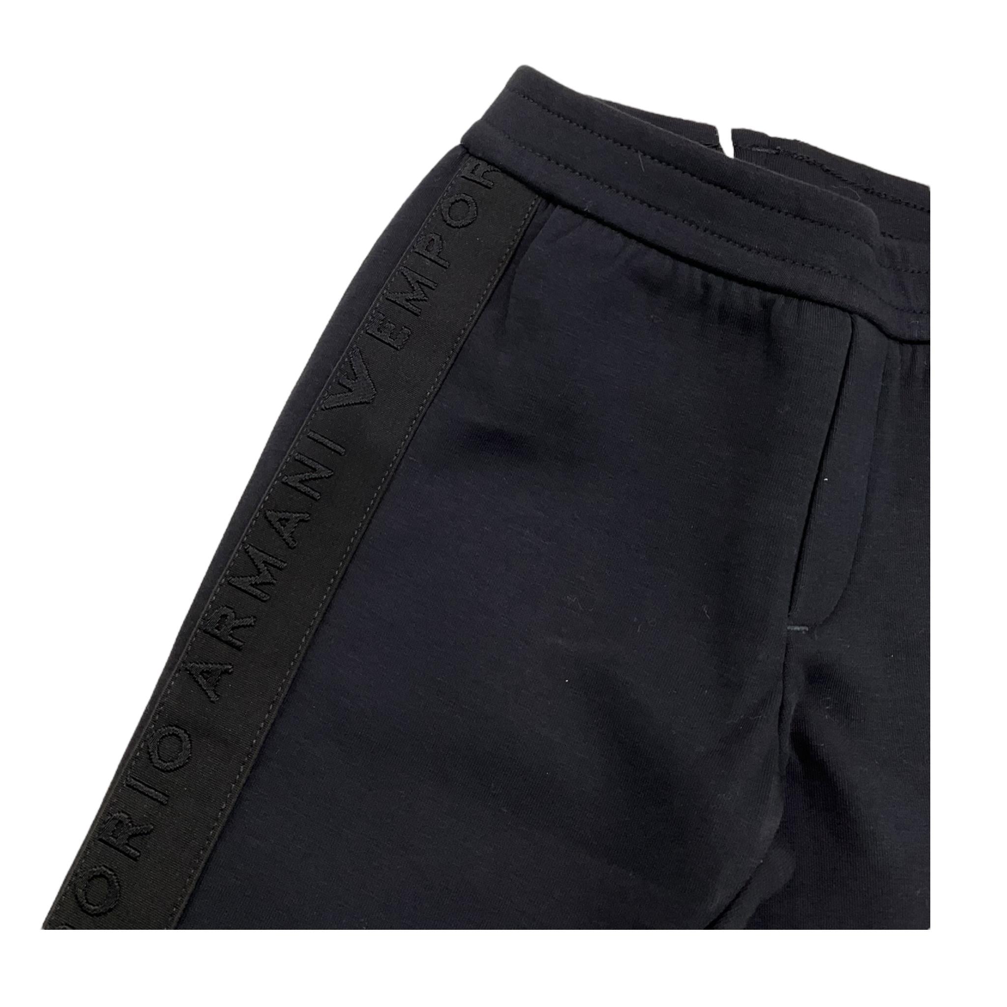 EMPORIO ARMANI pantalone tuta tina unita con profili logati Blu per Neonato 6RHPJM BLU EMPORIO ARMANI