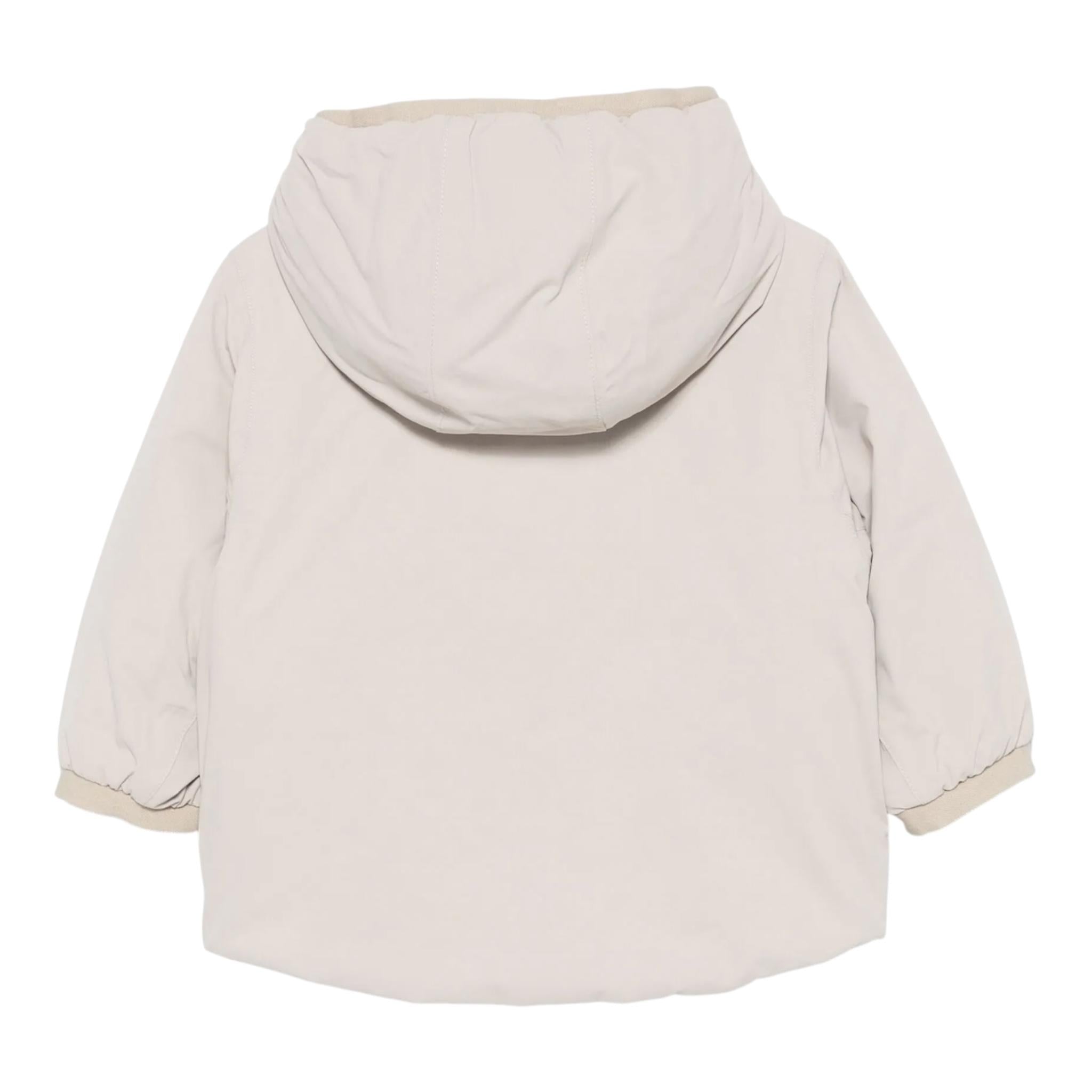K-WAY giubbino reversibile con zip e cappuccio bicolore Beige/lilla per Neonata K7132PWXXX BEIGE/LILLA K-WAY
