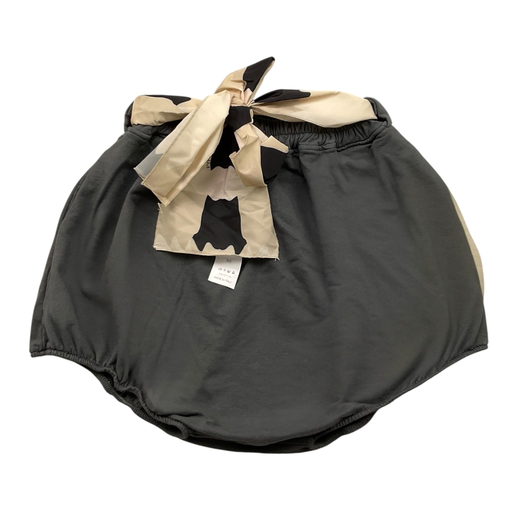 PLEASE short tinta unita con cintura Grigio per Bambina SH GRIGIO PLEASE