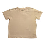 DUSTY COLOR t-shirt girocollo tinta unita Beige per Bambino DUXF4033TS BEIGE DUSTY COLOR