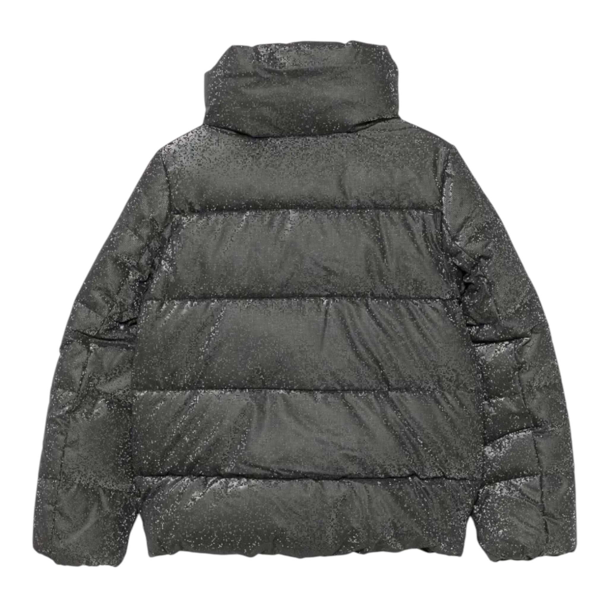 SAVE THE DUCK giubbino tinta unita con zip Nero per Bambina J39370G NERO SAVE THE DUCK