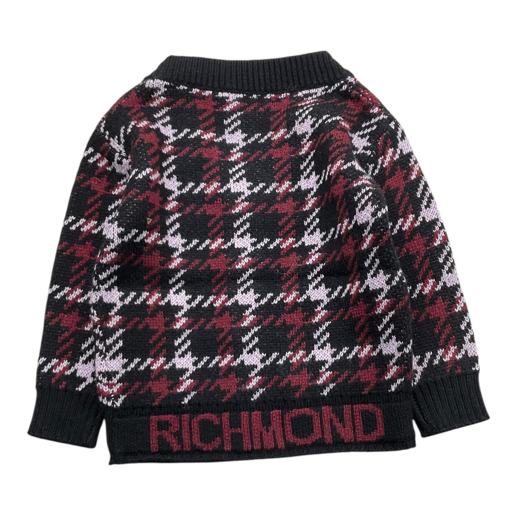 JOHN RICHMOND cardigan tinta unita cn fantasia Nero per Neonato RIA25075CD NERO JOHN RICHMOND
