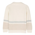 ELEVENTY cardigan tinta unita con fantasia a righe Panna per Bambino EV9P60 PANNA ELEVENTY