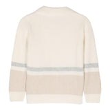 ELEVENTY cardigan tinta unita con fantasia a righe Panna per Bambino EV9P60 PANNA ELEVENTY