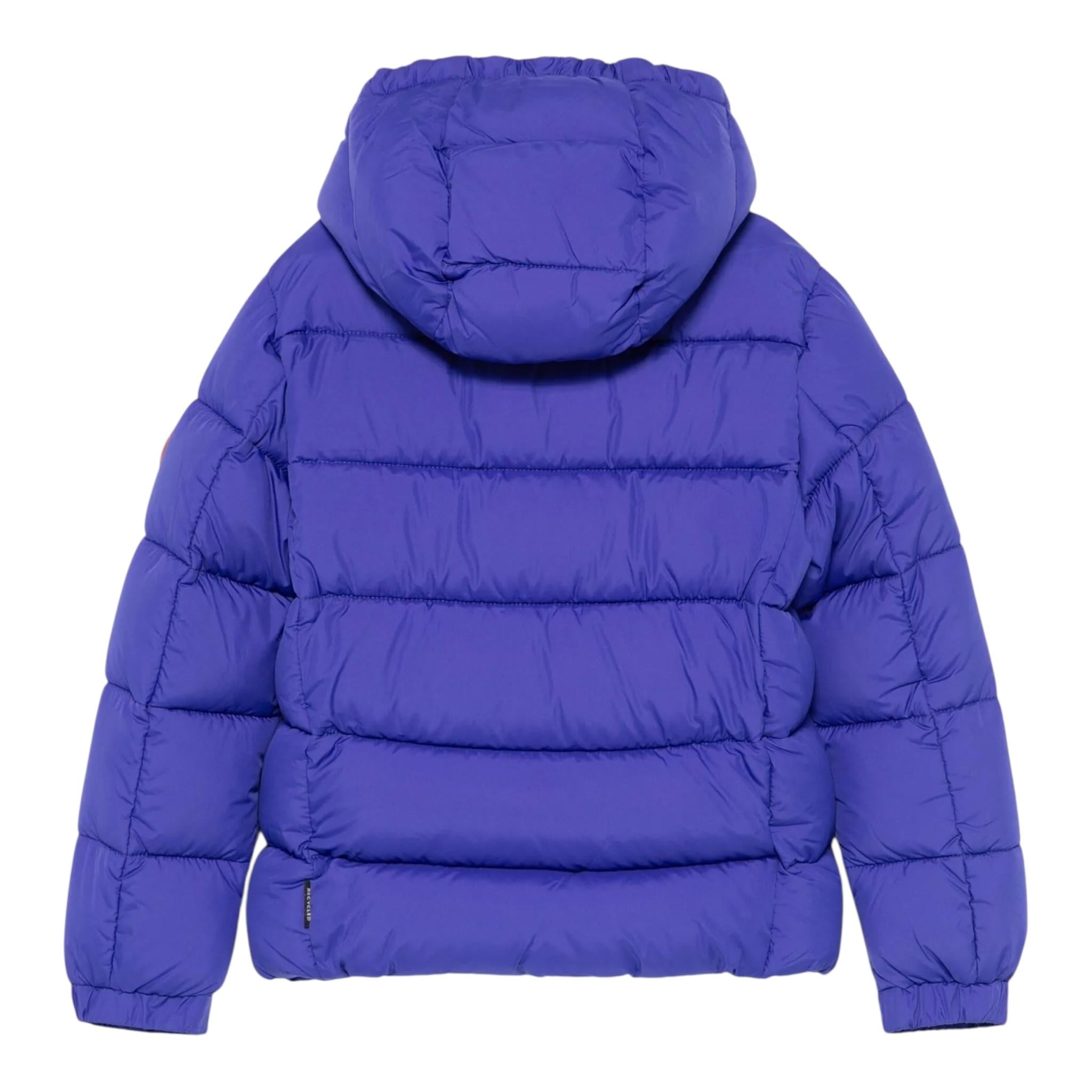 SAVE THE DUCK giubbino tinta unita con cappuccio Cobalto per Bambino J35560B COBALTO SAVE THE DUCK