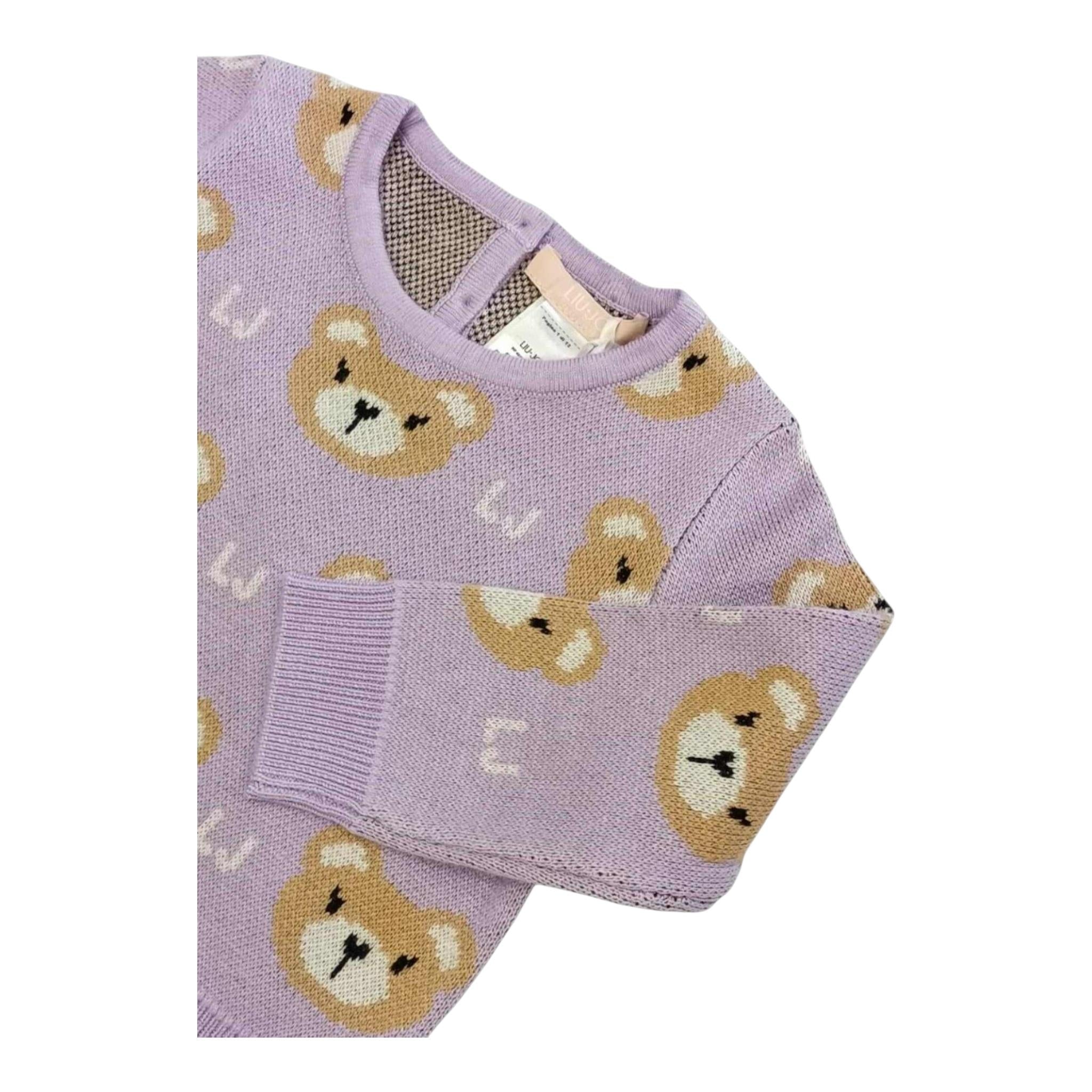 LIU JO completo 2 pezzi maglia-pantalone tinta unita Lilla per Neonata HF4052X LILLA LIU JO