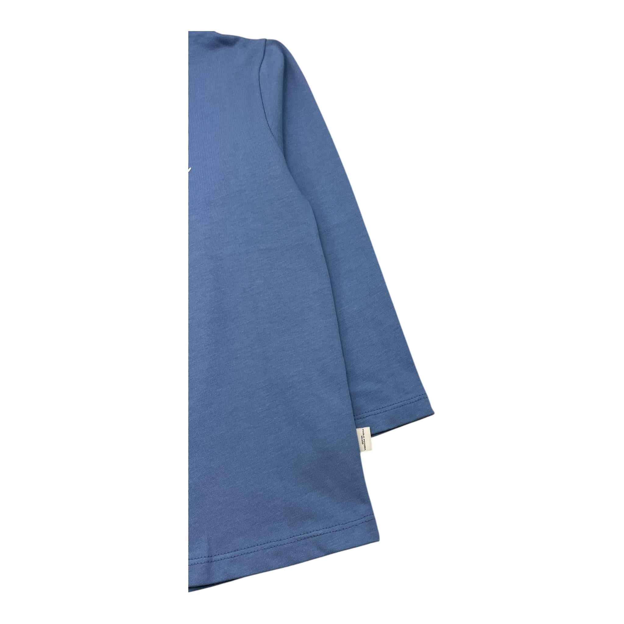 PAOLO PECORA shirt girocollo tinta unita con logo Azzurro polvere per Bambino PP4131 AZZURRO POLVERE PAOLO PECORA