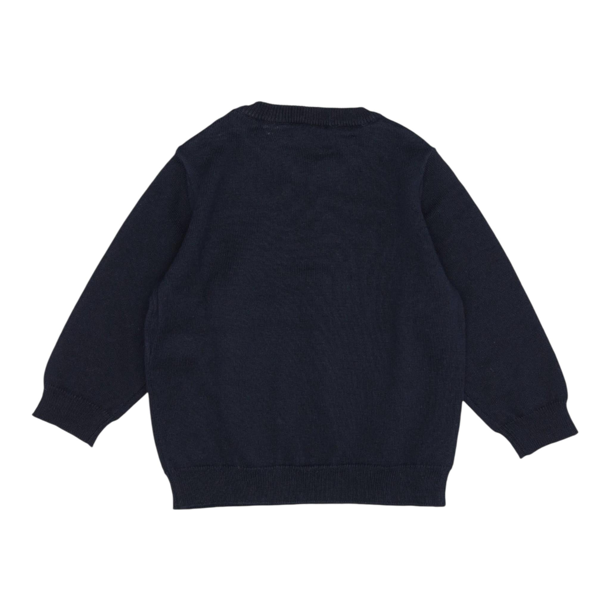 EMPORIO ARMANI maglia tinta unita girocollo Blu per Bambino 8NHM92 BLU EMPORIO ARMANI