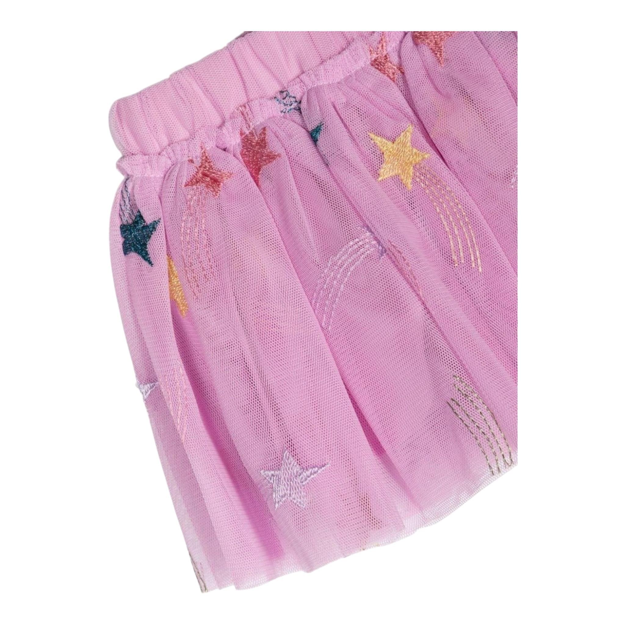 STELLA McCARTNEY gonna tinta unita con tulle Rosa per Bambina TV7041J ROSA STELLA McCARTNEY