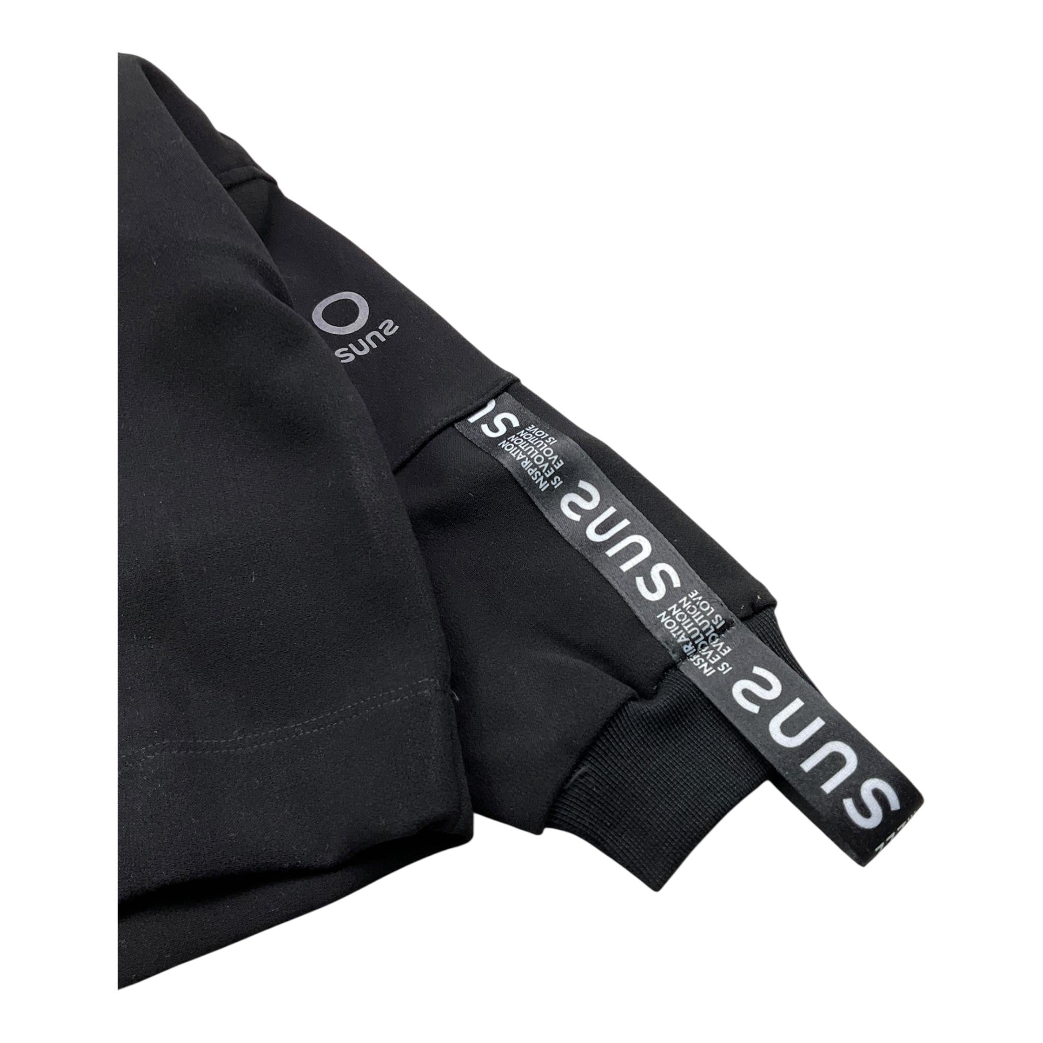 SUNS felpa modello crop tinta unita con cappuccio Nero per Bambina MFS5350D NERO SUNS