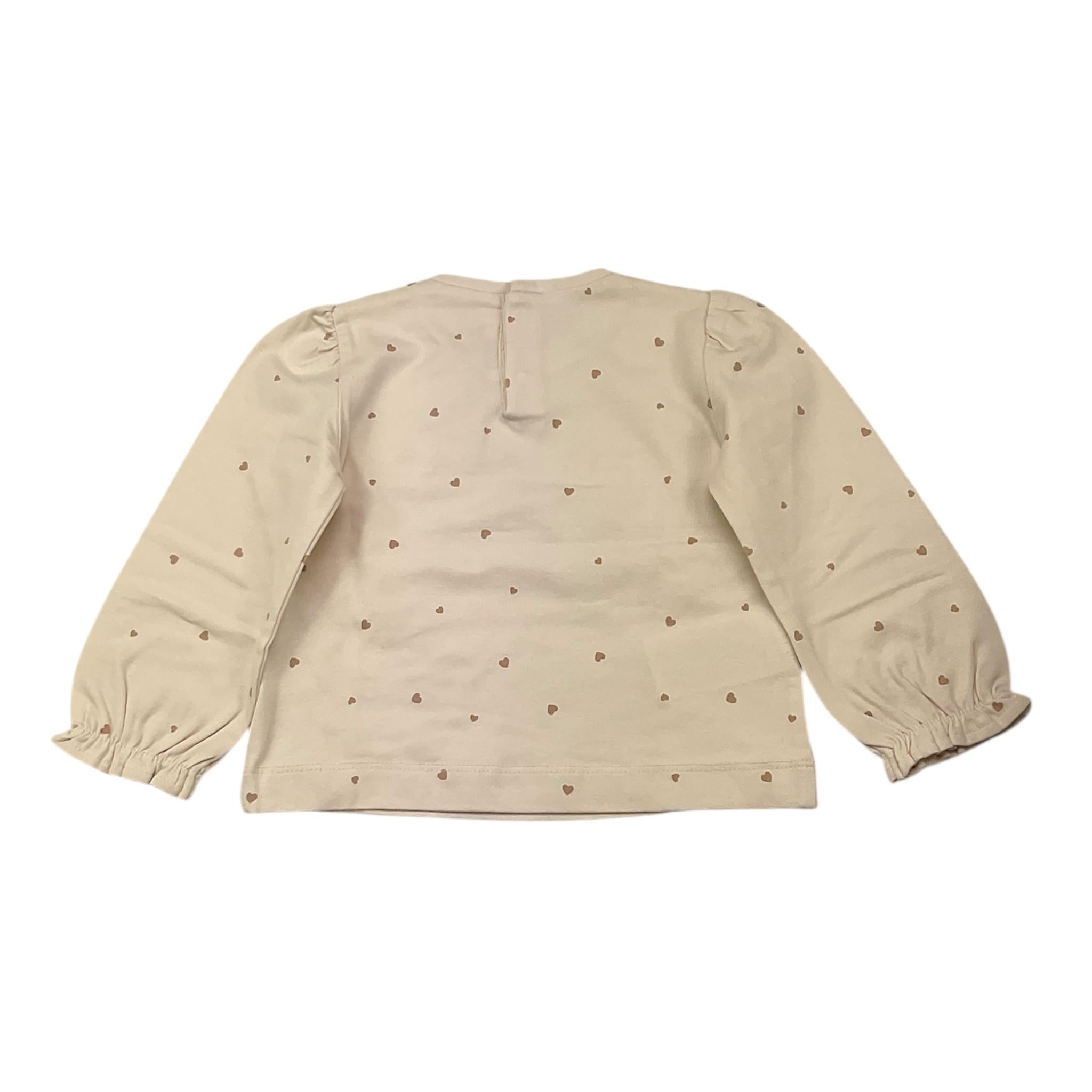 MAYORAL shirt girocollo tinta unita con stampa Beige per Neonata 2049 BEIGE MAYORAL
