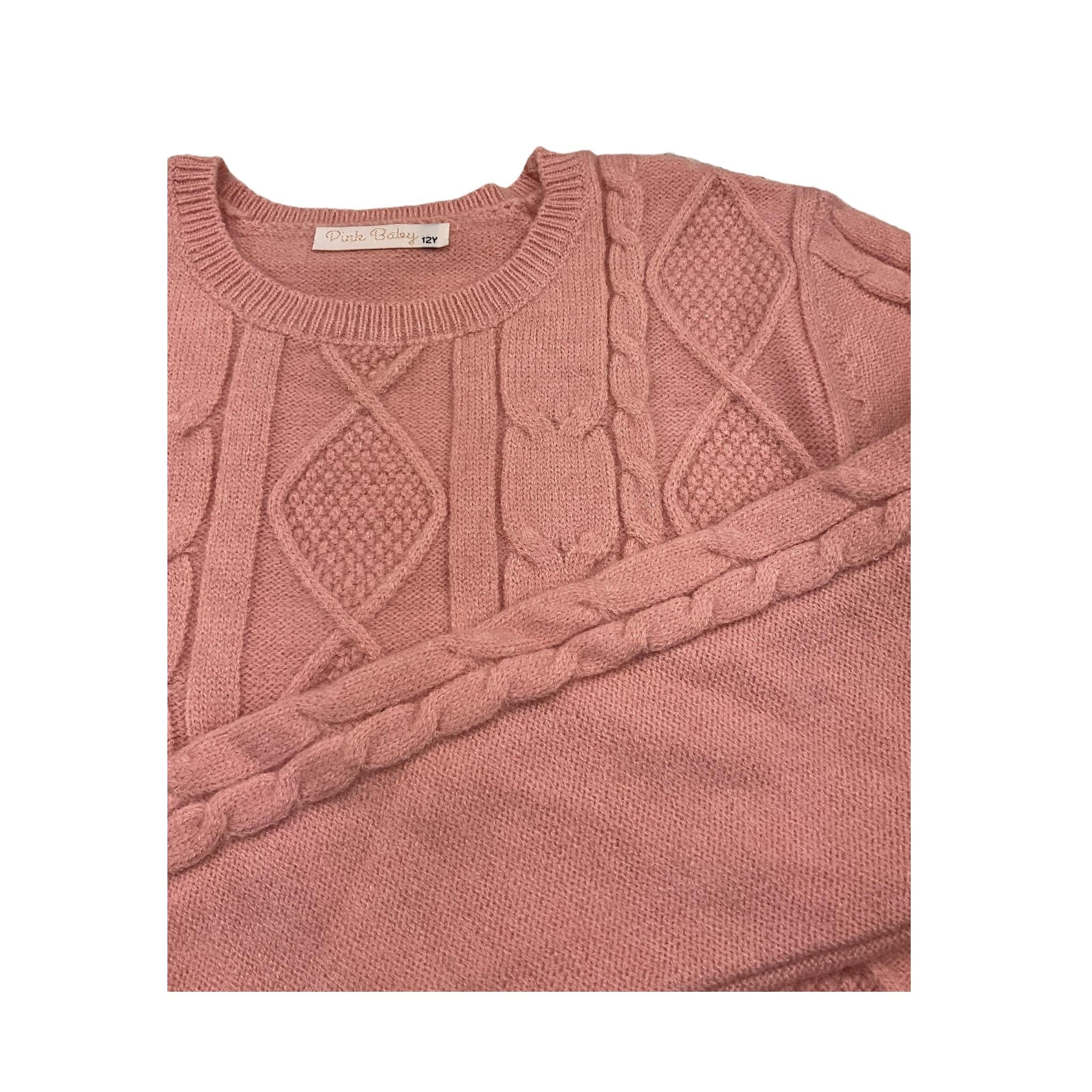 PINK BABY completo 2 pezzi maglia-pantalone Rosa per Bambina QC1179AB ROSA PINK BABY