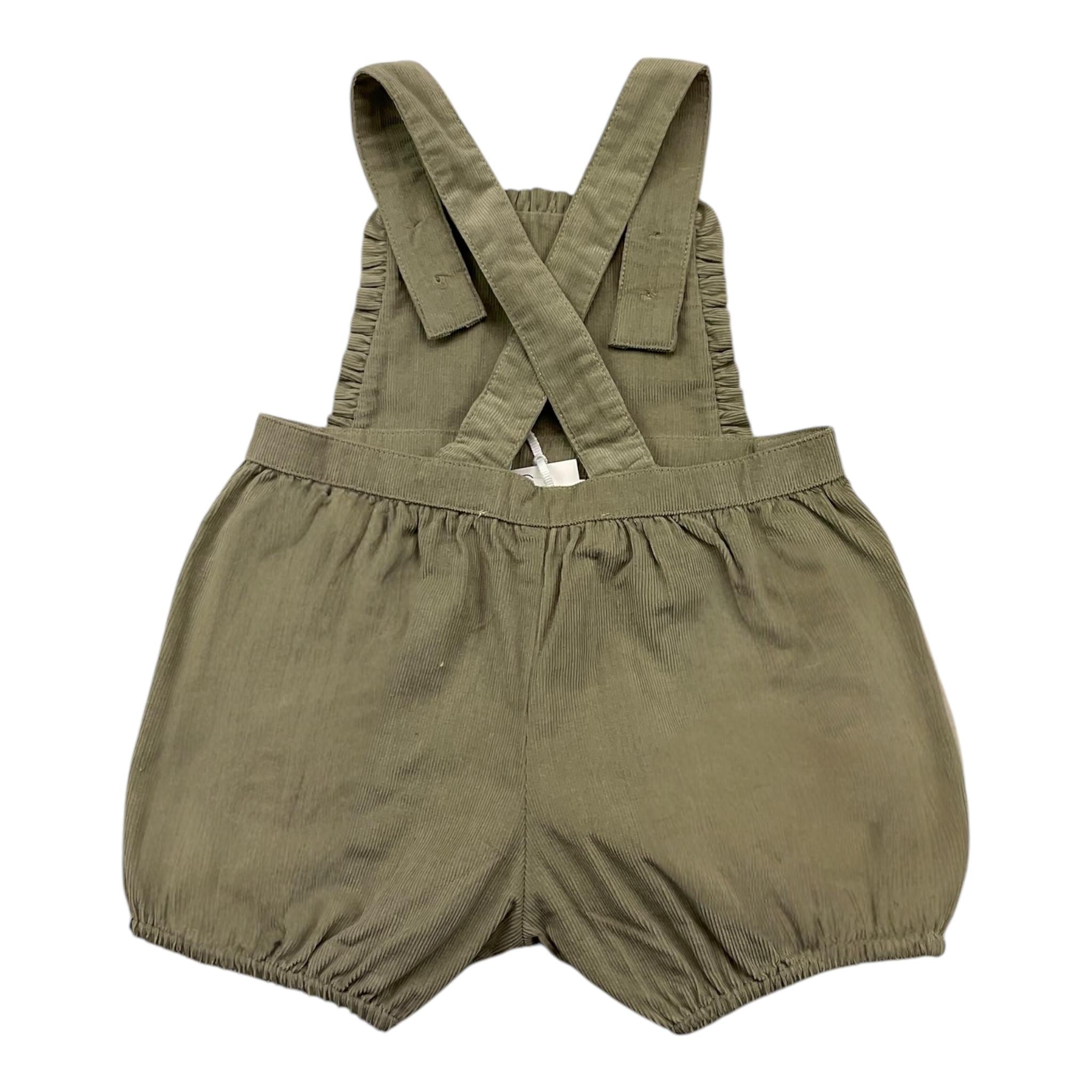 TARTINE ET CHOCOLAT salopette tinta unita Verde per Neonata TZ21001 VERDE TARTINE ET CHOCOLAT