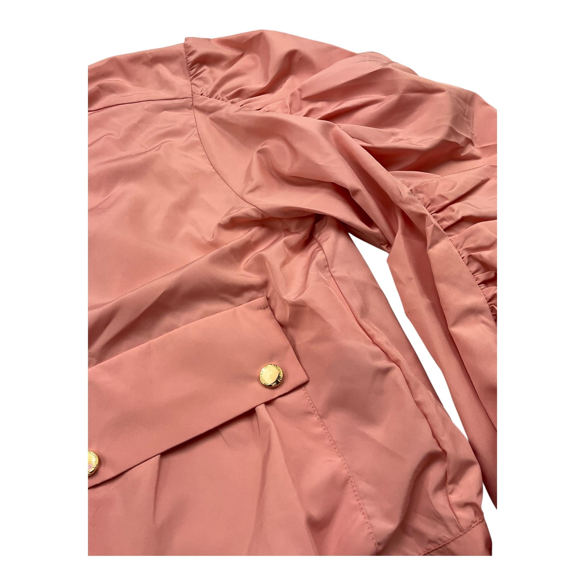 ELISABETTA FRANCHI camicia tinta unita con maniche arricciate Rosa per Bambina EFCA242 ROSA ELISABETTA FRANCHI