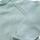 WEDOBLE tutina tinta unita con ricami Azzurro per Neonato V2110346A AZZURRO WEDOBLE