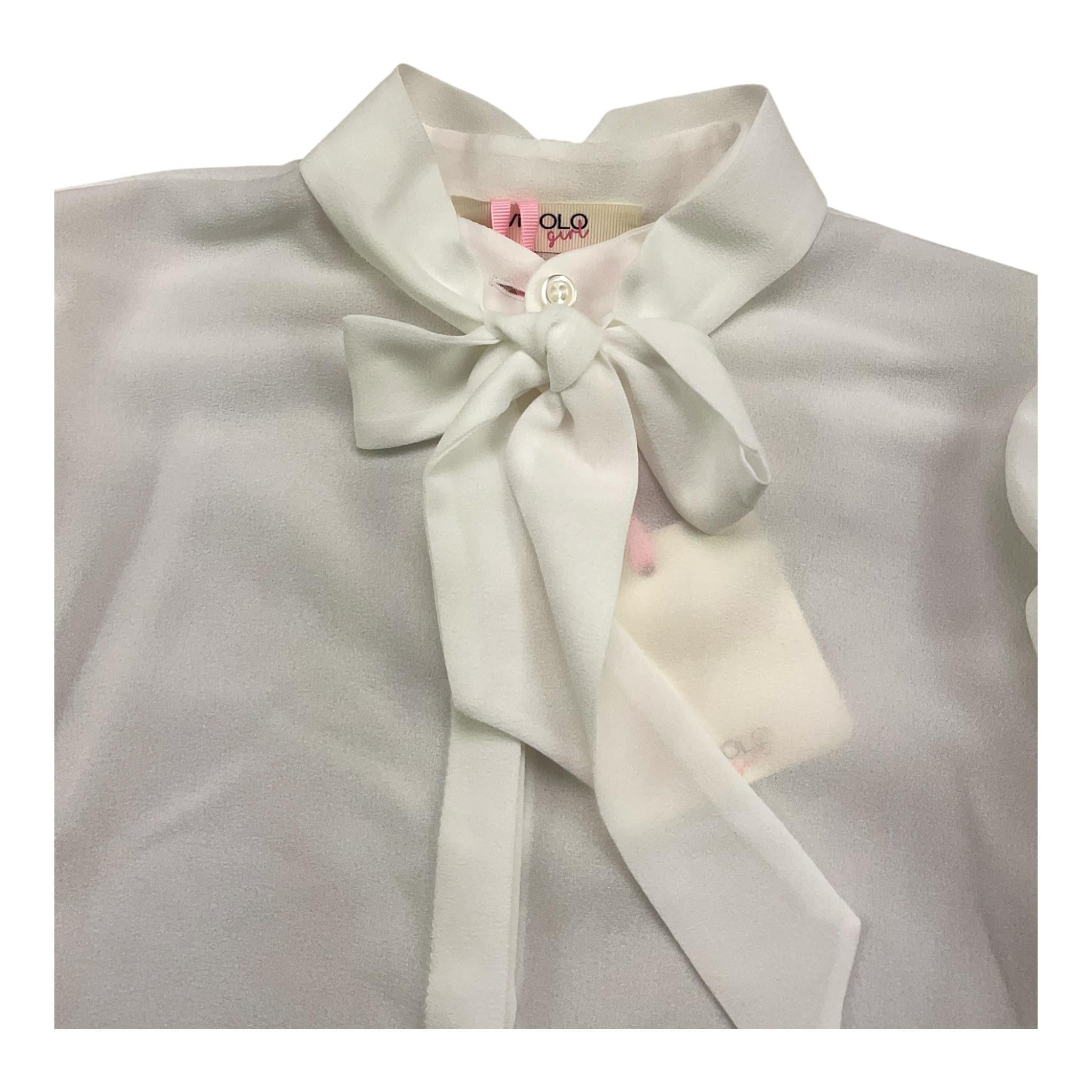 VICOLO camicia manica lunga tinta unita Panna per Bambina 3141C00033 PANNA VICOLO
