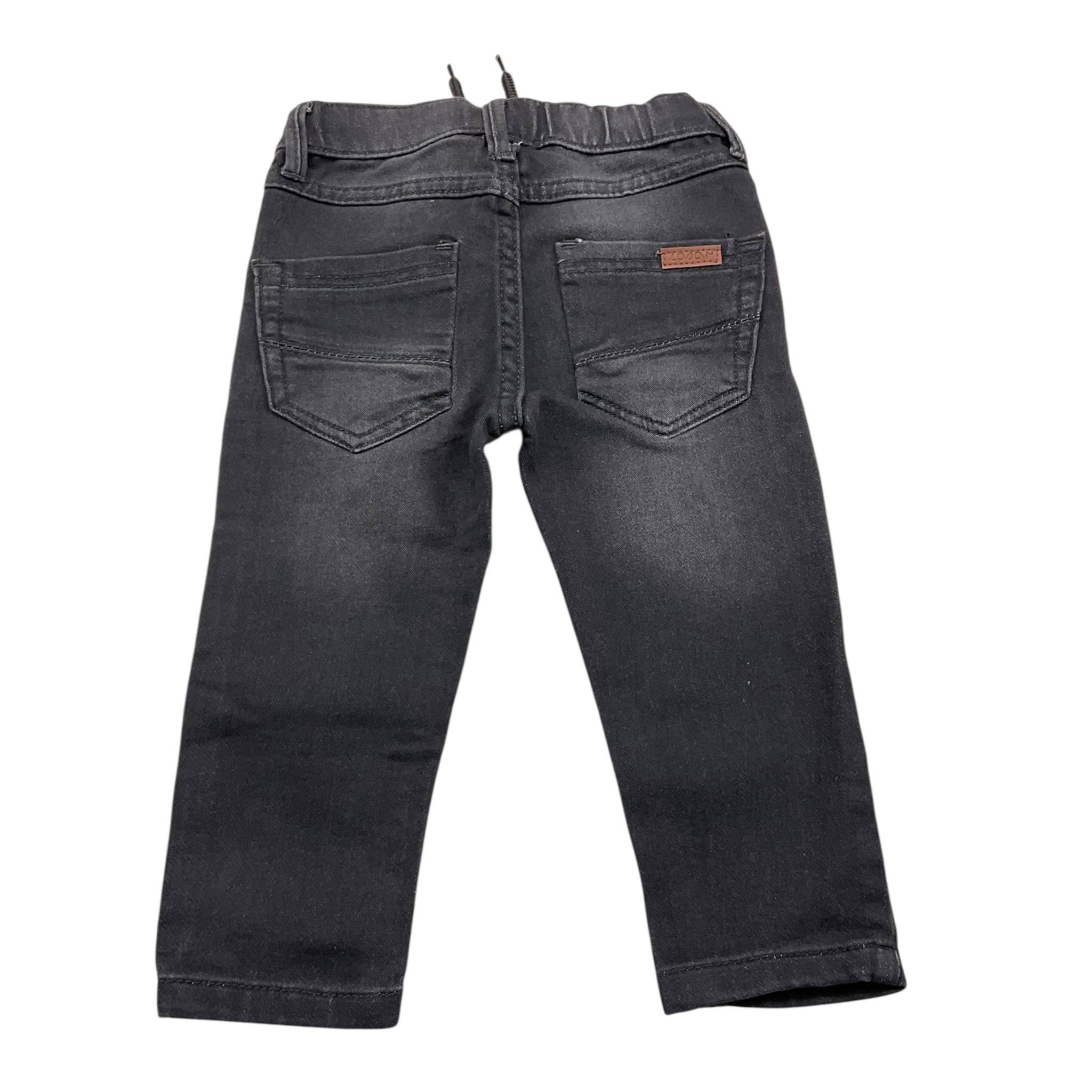 LOSAN pantalone tinta unita con elastico in vita Nero per Neonato 227664AL NERO LOSAN