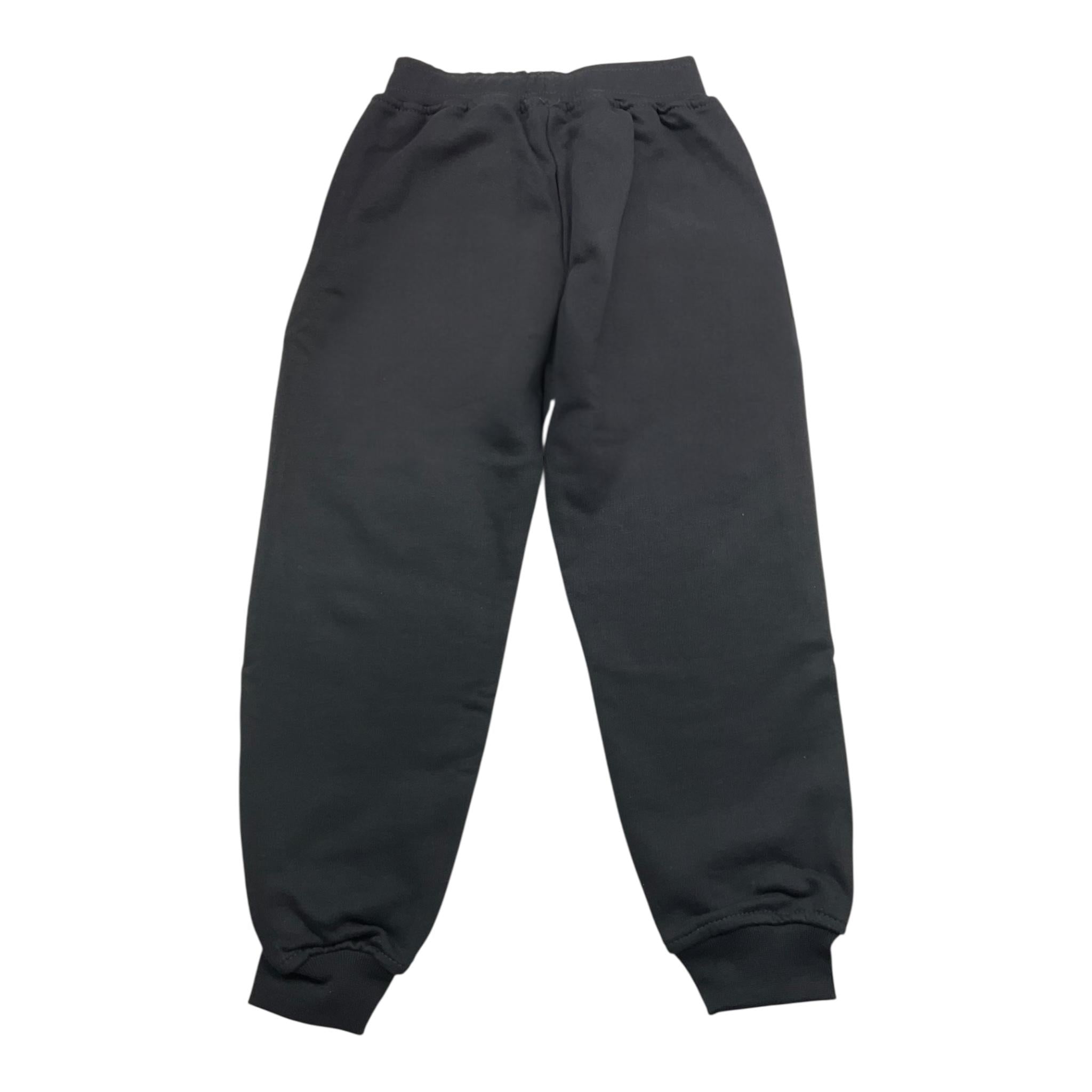 MOUSSE pantalone tinta unita modello tuta con stampa Nero per Bambino HKPG371R NERO MOUSSE