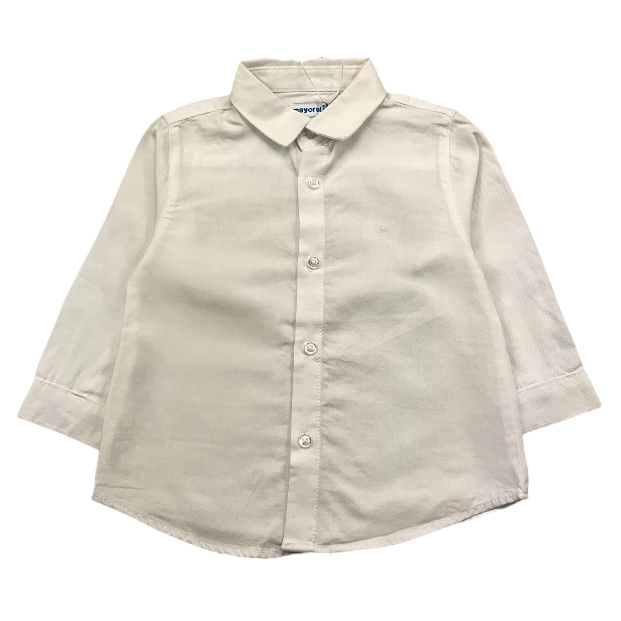 MAYORAL camicia manica lunga tinta unita Bianco per Neonato 12426 BIANCO MAYORAL