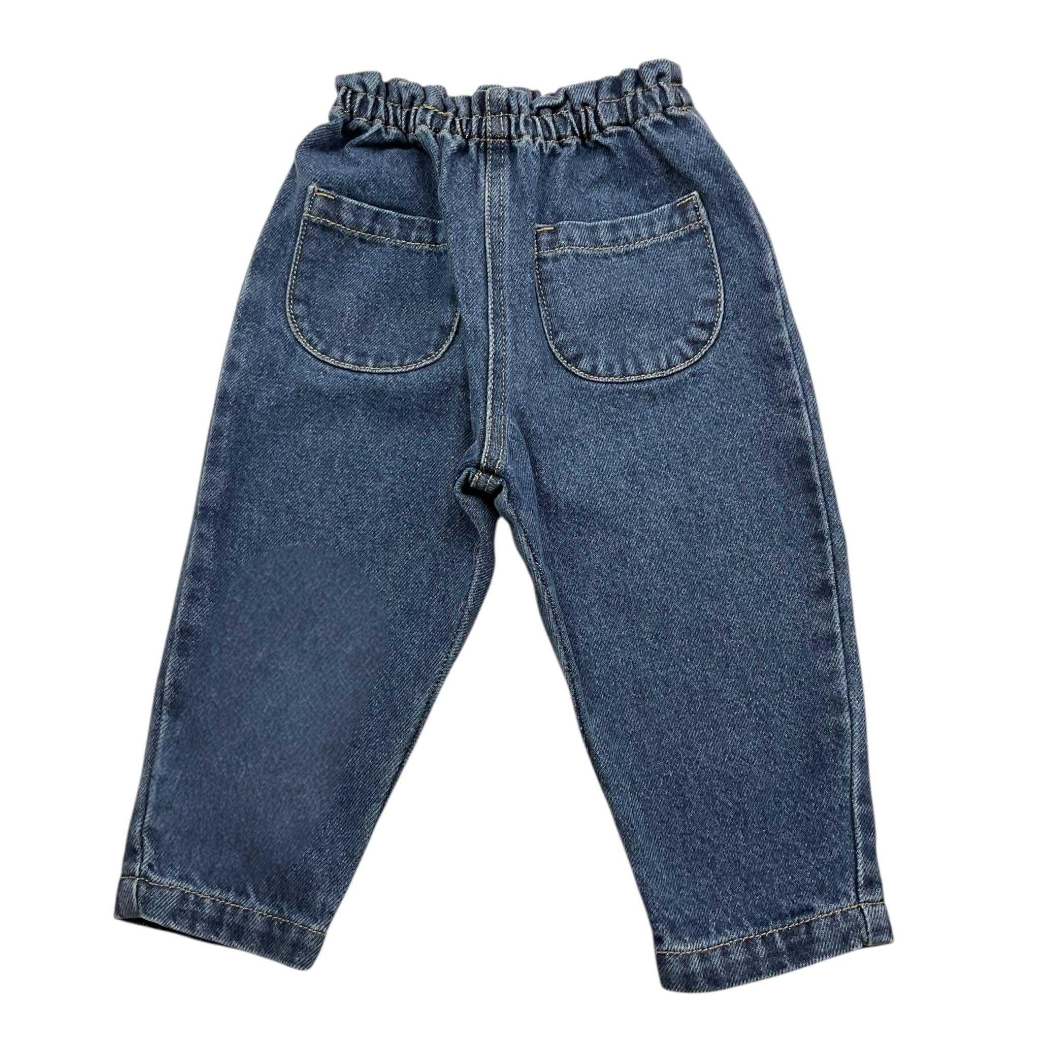 PLAY UP jeans tinta unita con elastico in vita Blu per Neonato PA022AP11605 BLU PLAY UP