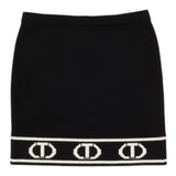 TWINSET gonna tinta unita con logo Nero per Bambina 242GJ3164X NERO TWINSET