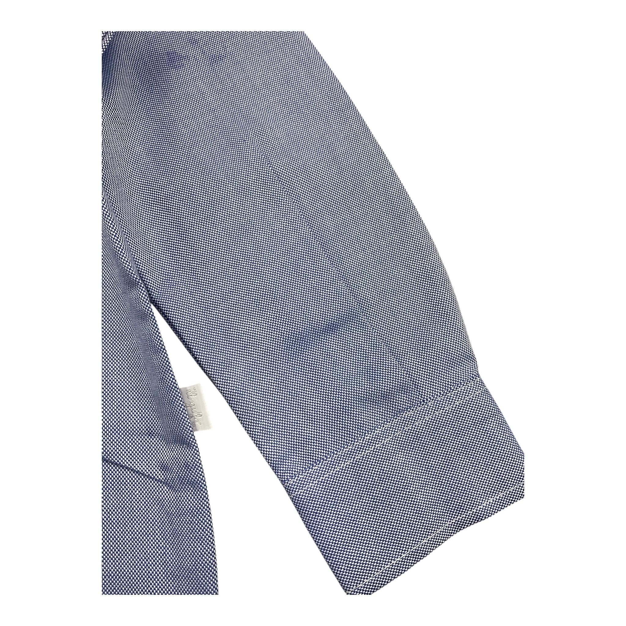 IL GUFO camicia manica lunga microfantasia Blu per Bambino A24CL154C0052 BLU IL GUFO