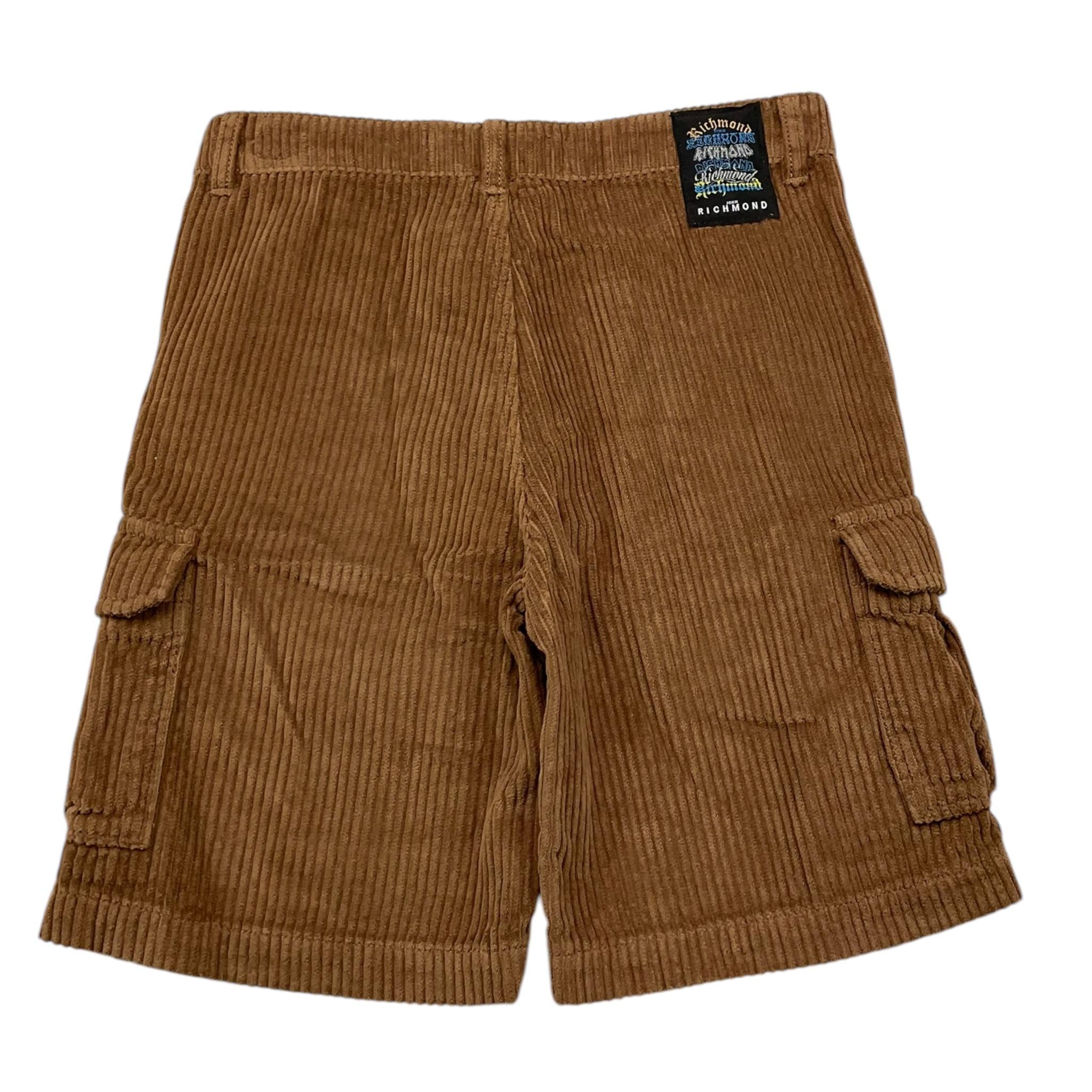 JOHN RICHMOND bermuda tinta unita in velluto Beige per Bambino RBA25208BE BEIGE JOHN RICHMOND