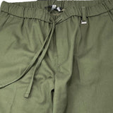 I'M BRIAN pantalone tinta unita con elastico in vita Verde per Bambino PA3080J VERDE I'M BRIAN