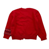 LE BEBE' cardigan tinta unita con stampa Rosso per Neonato LBG4991 ROSSO LE BEBE'