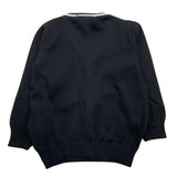 CESARE PACIOTTI cardigan tinta unita con profili in contrasto Nero per Neonato MGP5359BXX NERO CESARE PACIOTTI
