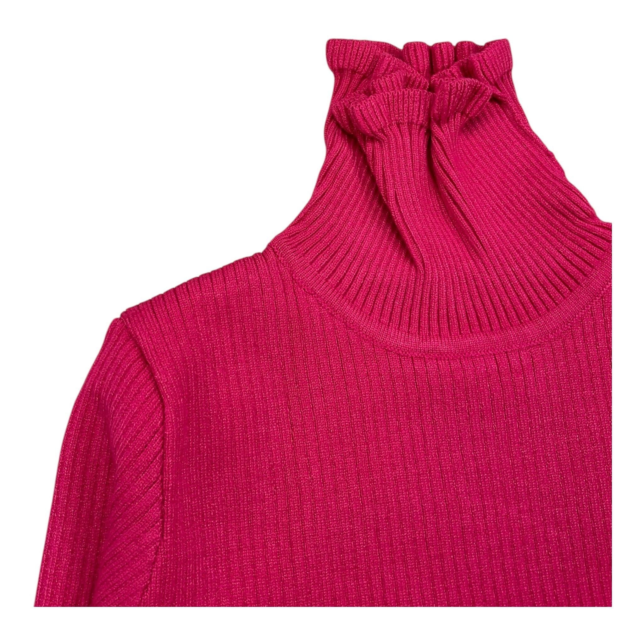 SMILE YES maglia tinta unita collo alto Fuxia per Bambina BA963 FUXIA SMILE YES