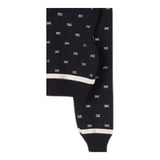 ELISABETTA FRANCHI maglia tinta unita con brillantini logata Nero per Bambina EFMA147 NERO ELISABETTA FRANCHI
