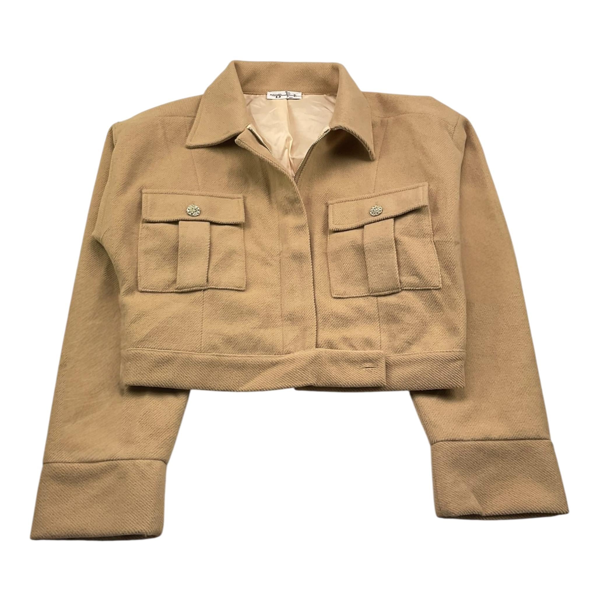 TO be too giubbino tinta unita con zip Beige per Bambina TBT2500 BEIGE TO be too