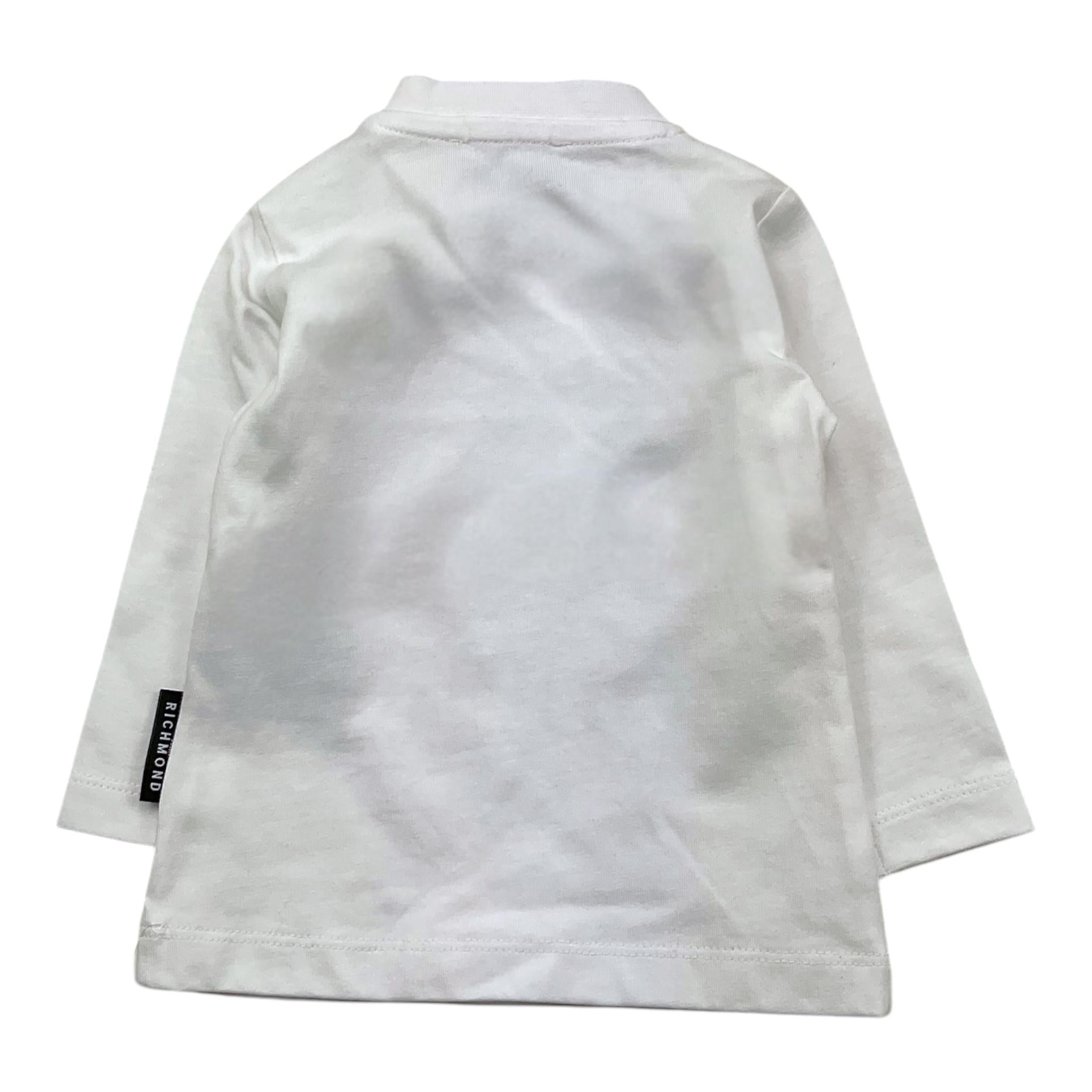 JOHN RICHMOND shirt girocollo tinta unita con stampa Bianco per Neonata RIA25114TS BIANCO JOHN RICHMOND
