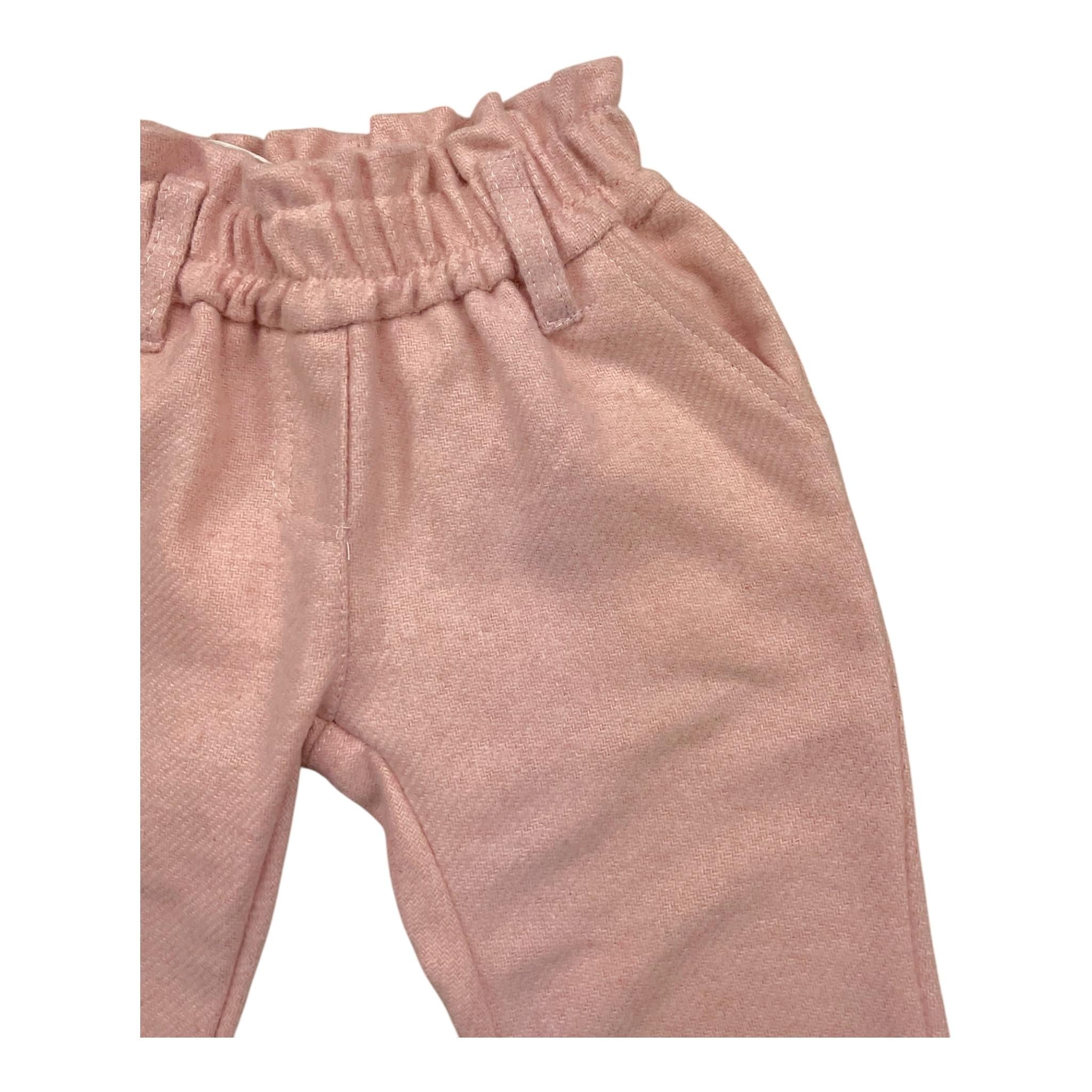 M+E' pantalone tinta unita con elastico in vita Rosa per Neonata UE1141N ROSA M+E'