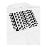 MOSCHINO camicia manica lunga tinta unita con stampa logo Bianco per Bambino HDC01XX BIANCO MOSCHINO