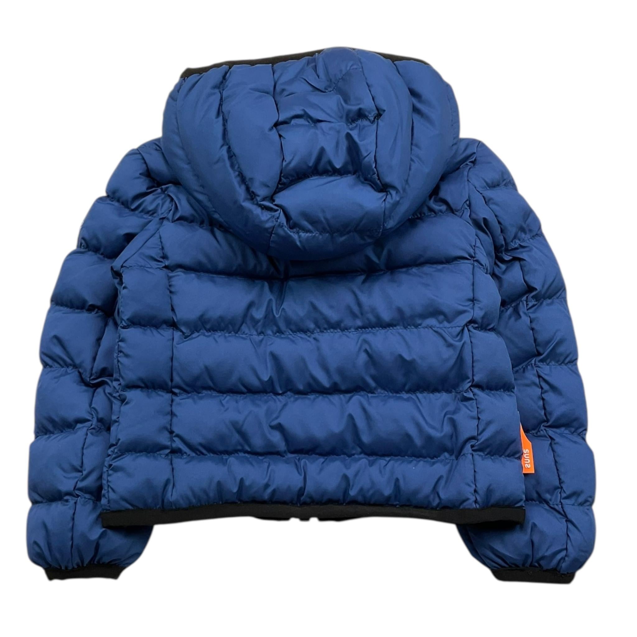 SUNS giubbino tinta unita con cappuccio e zip Blu per Neonato GBS5304UB BLU SUNS